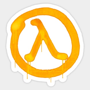 Lambda spray Sticker